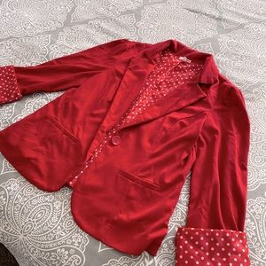 Red blazer